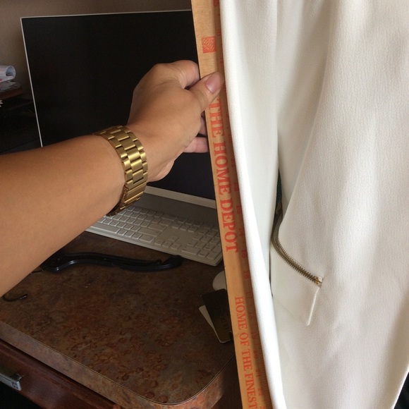 Robert Rodriguez Cream Open Crepe Zip Blazer/Jacket Size 6, NWT - Picture 4 of 12